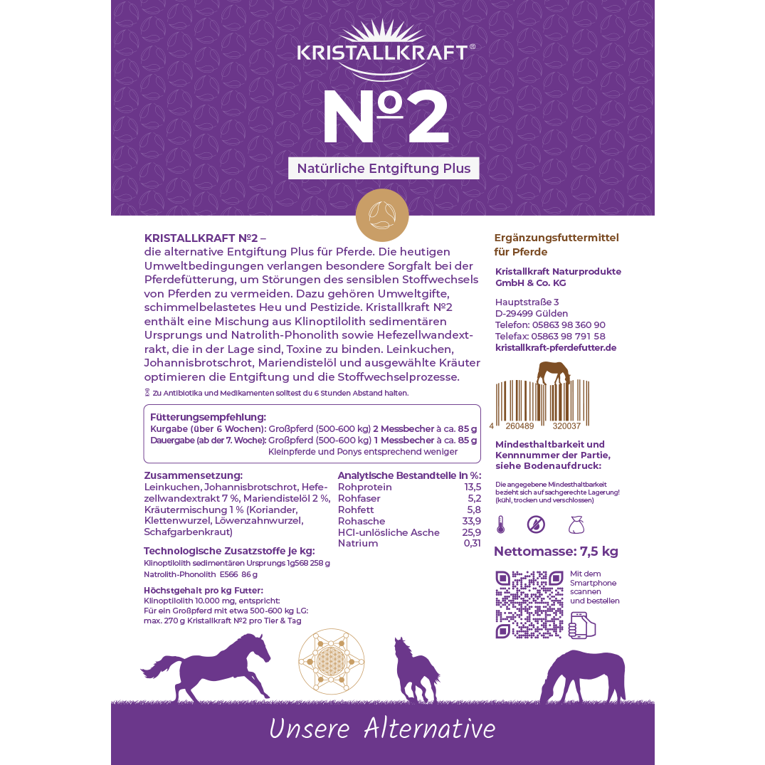 Kristallkraft Brotox No2 Aufkleber