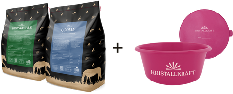 2 Säcke Kristallkraft + Futterschüssel