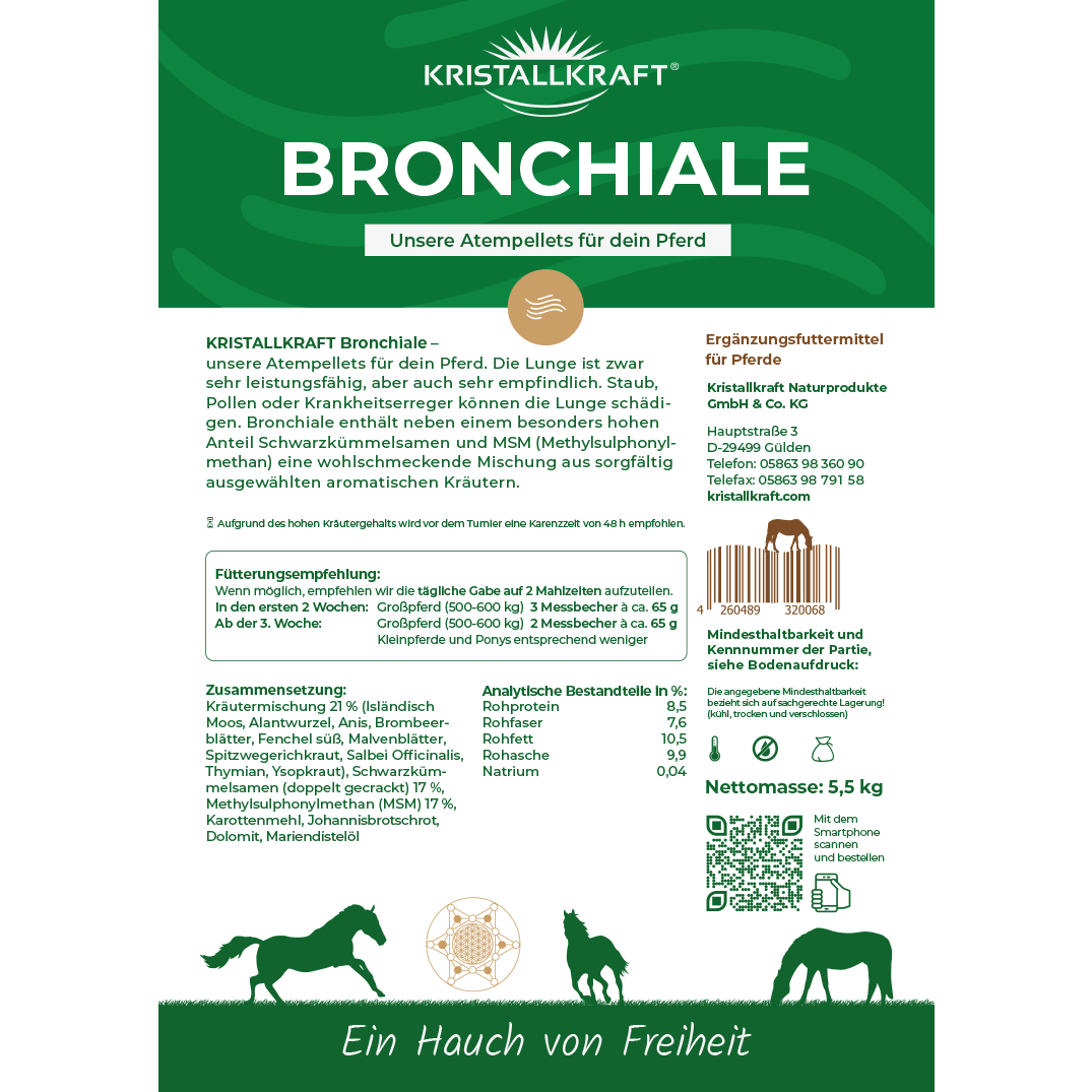 Kristallkraft Bronchiale Aufkleber