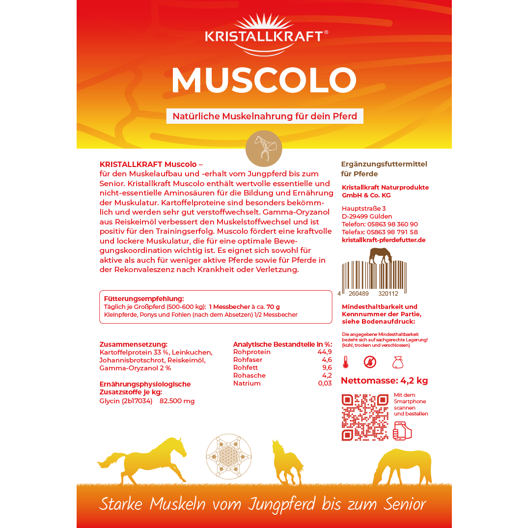 Kristallkraft Muscolo Aufkleber